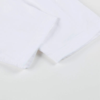Baby White Cotton Woven Trousers
