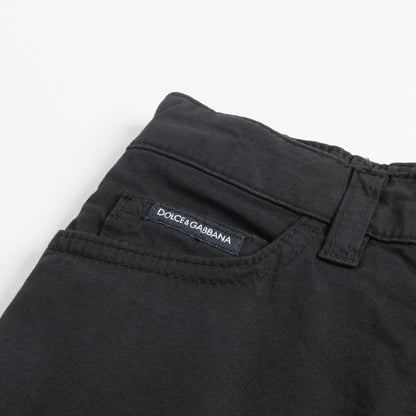 Girls Black Denim Skirt
