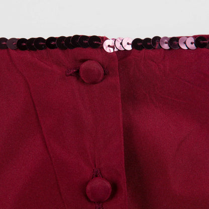 Girls  Pompeian  Red   Woven  Party  Dress