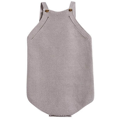 Baby Light Heather Cotton Knitwear Romper