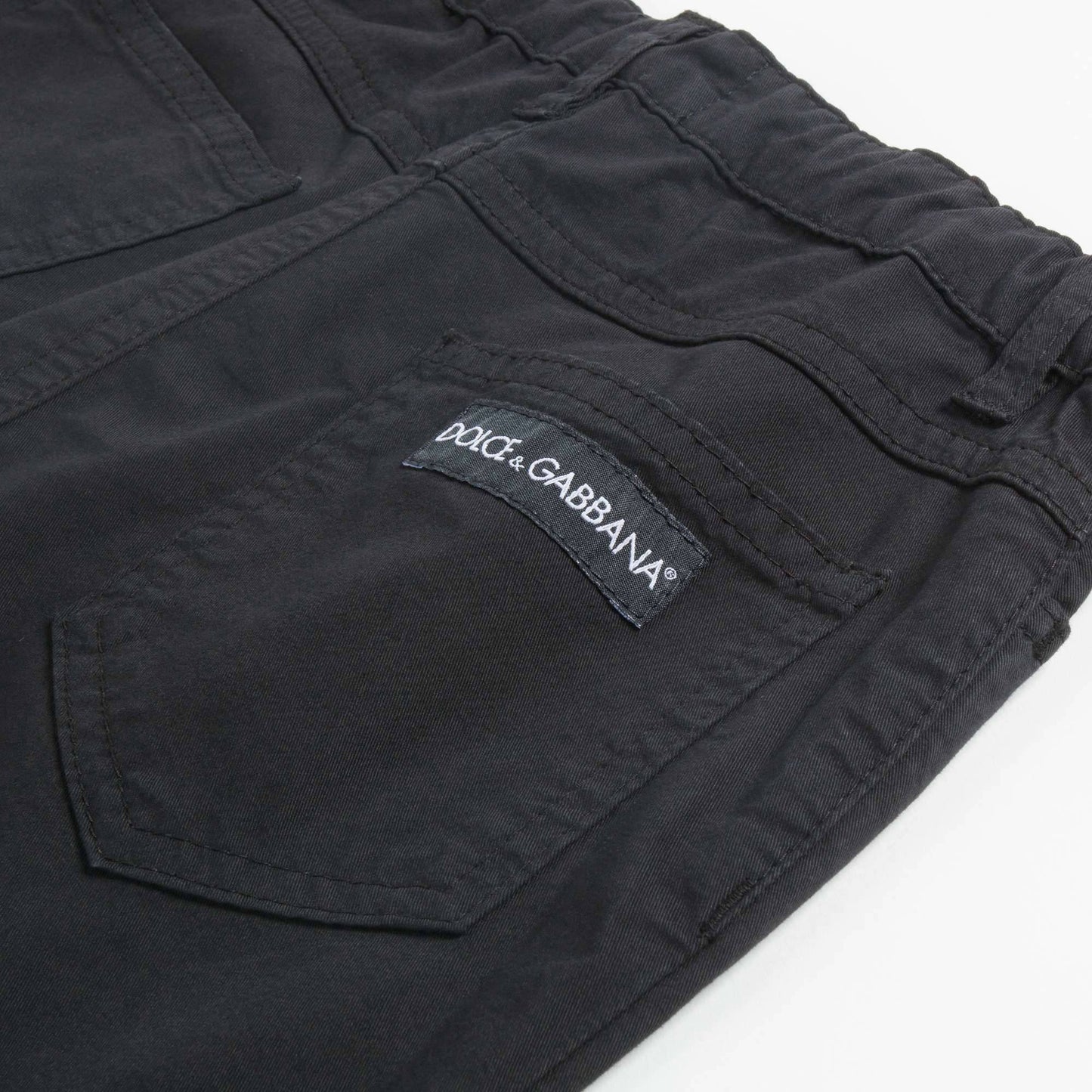 Girls Black Denim Skirt