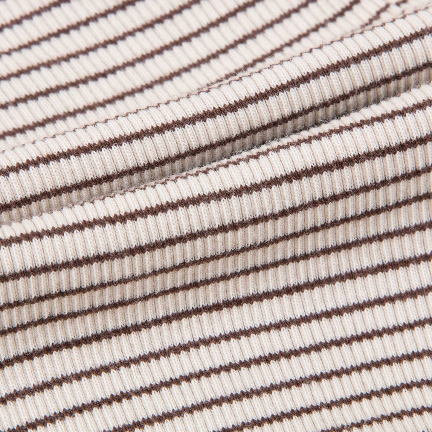 Girls & Boys Sand & Chocolate Stripe Cotton Jersey Trousers