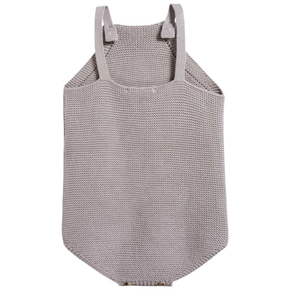 Baby Light Heather Cotton Knitwear Romper
