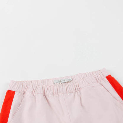 Girls Light Pink & Carmine Shorts