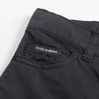 Boys Black Denim Shorts
