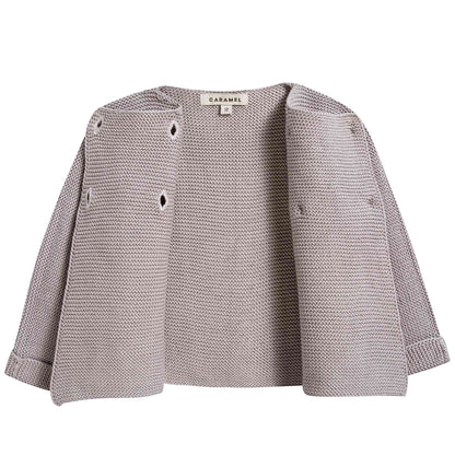 Baby Light Heather Cotton Knitwear Cardigan