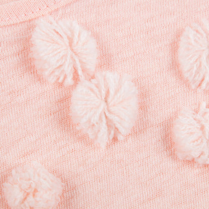 Girls Pink  Cotton T-shirt