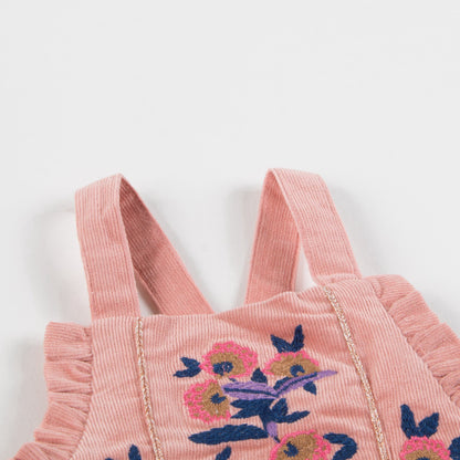 Baby Pink  Cotton Overalls