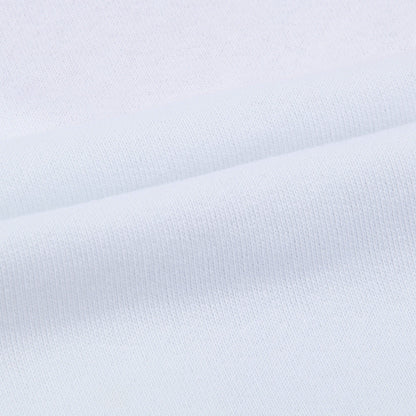 Boys White Cotton Fleece Shorts