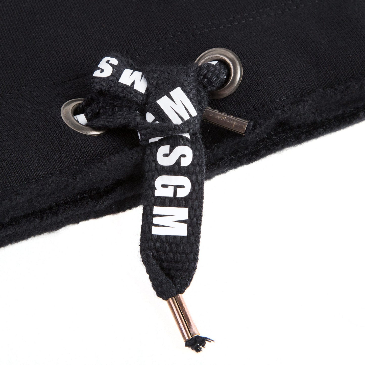 Girls Black Cotton Sweatshirt With Ribbon Trim