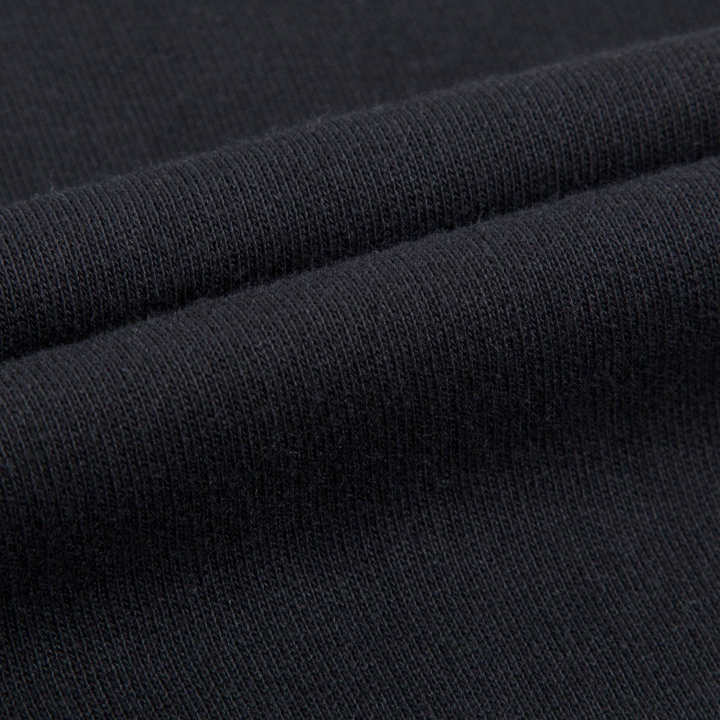 Girls Black Cotton Sweatshirt With Ribbon Trim