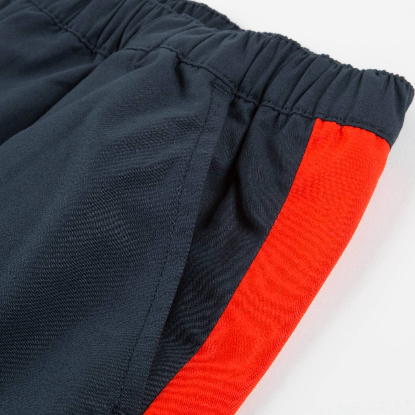 Girls Navy & Carmine Cotton Cool Pant