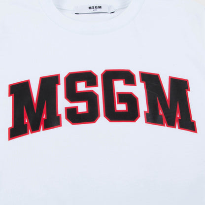 Boys White Logo Cotton Jersey T-shirt