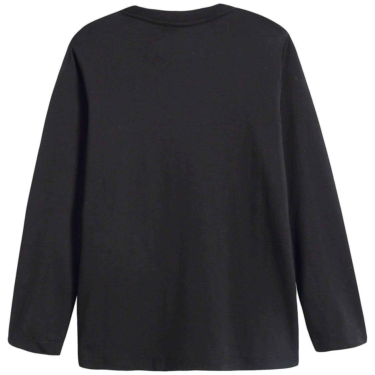 Boys Black Logo Cotton Shirt