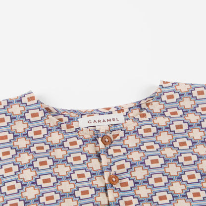 Baby Kaleido Blue Woven T-shirt