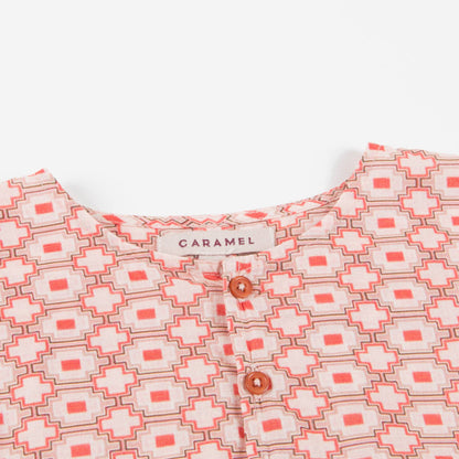 Baby Kaleido Red Woven T-shirt