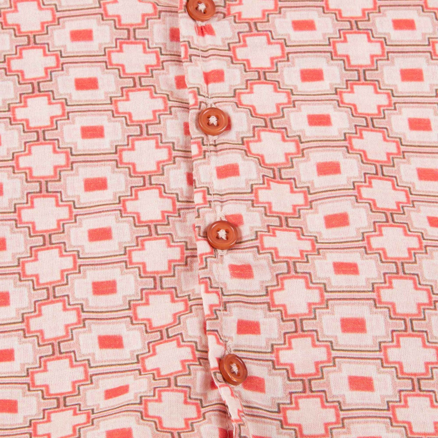 Baby Kaleido Red Woven T-shirt