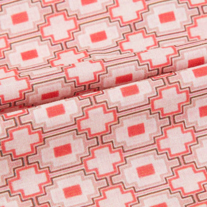 Girls Kaleido Red Cotton Woven Dress