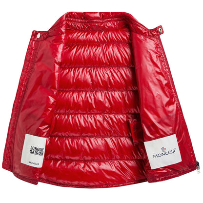 Boys Red 'Gui' Down Padded Gilet