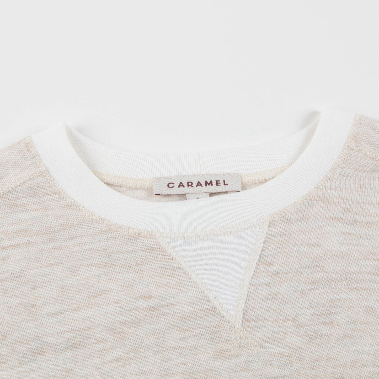 Girls & Boys Oatmeal Cotton Jersey T-Shirt