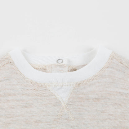 Baby Oatmeal Cotton Jersey T-Shirt