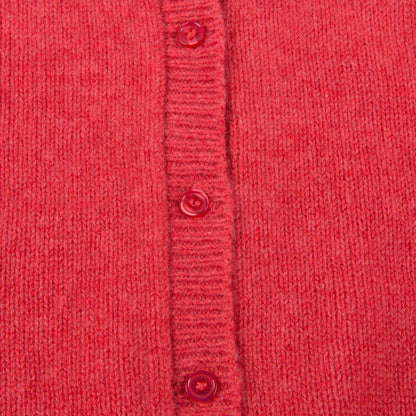 Baby Girls Red Rose Cashmere Knitwear Cardigan