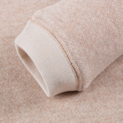 Girls Pink Oatmeal Cotton Jersey Sweatshirt