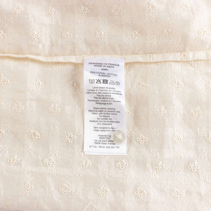 女婴白色棉连衣裙