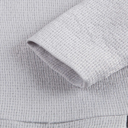 Girls Heather Grey Cotton Crew Collar 'Anaise' Dress