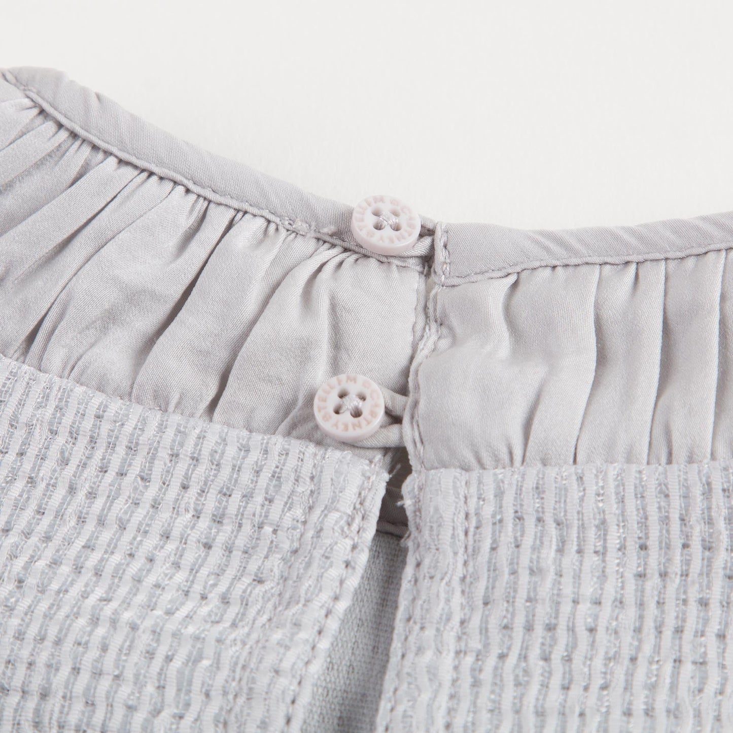 Girls Heather Grey Cotton Crew Collar 'Anaise' Dress