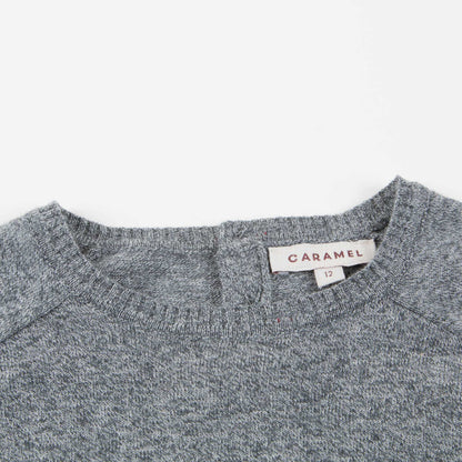 Baby Boys Charcoal Cotton Knitwear Jumper