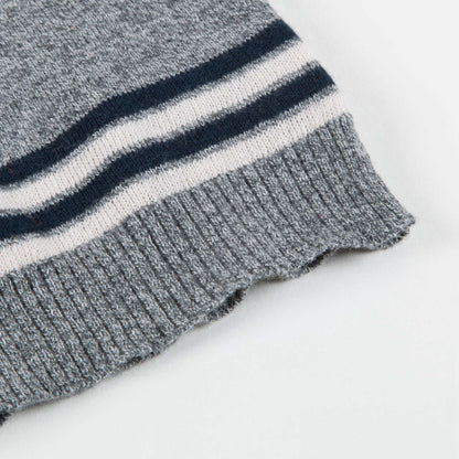 Baby Boys Charcoal Cotton Knitwear Jumper