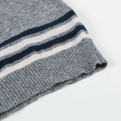 Boys Charcoal Cotton Knitwear Jumper