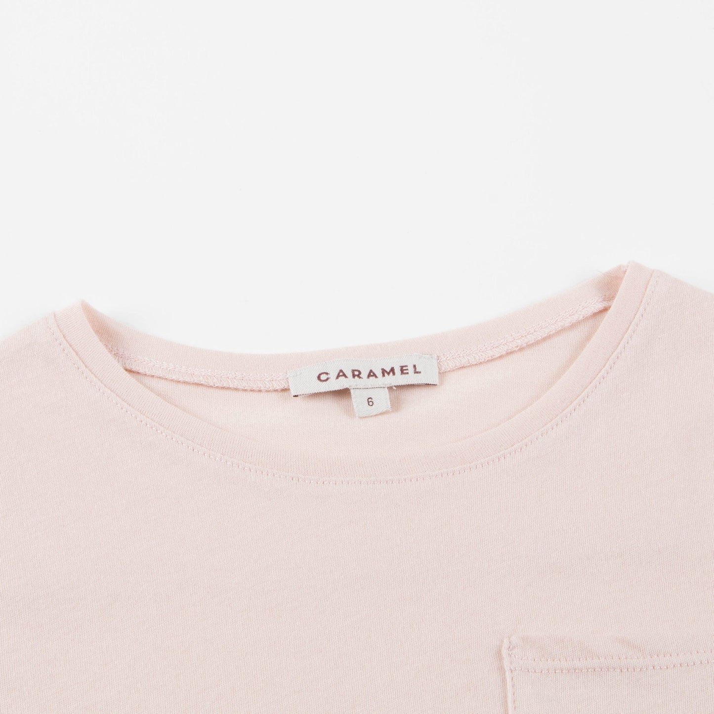Girls Blush Pink Cotton Jersey T-shirt