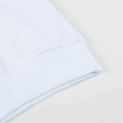 Boys White Cotton Sweatshirt