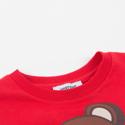 Girls Poppy Red Cotton T-shirt