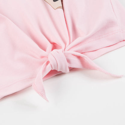 Girls Sweet Rose Cotton T-shirt