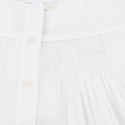 Girls White Cotton Bloues