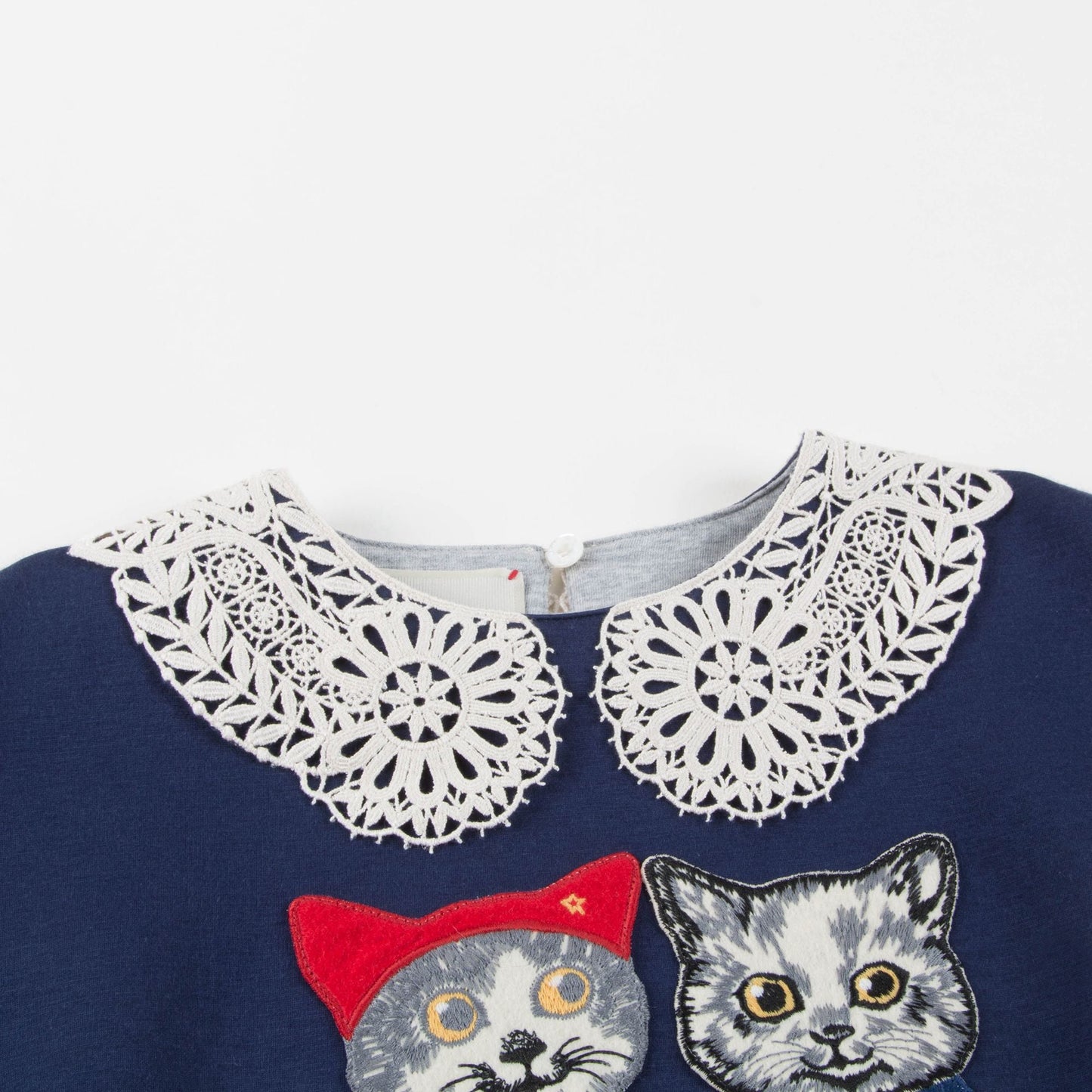Girls Dark Indigo Neoprene Sweatshirt