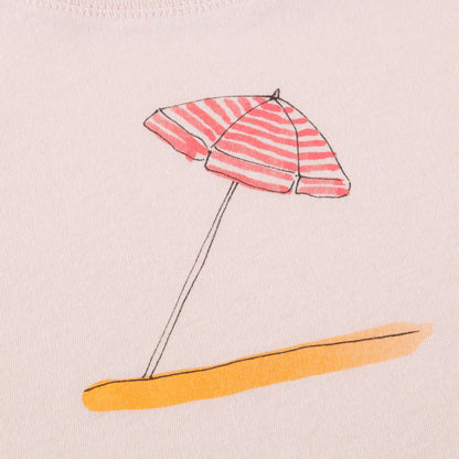 Girls Blush Pink Cotton Jersey T-shirt