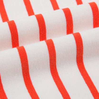 Girls Off White & Carmine Small Stripes Sweatshirt