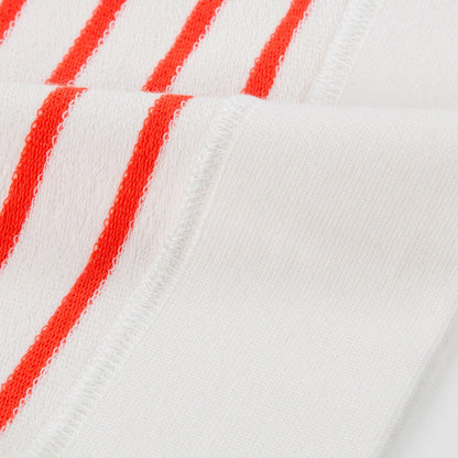 Girls Off White & Carmine Small Stripes Sweatshirt