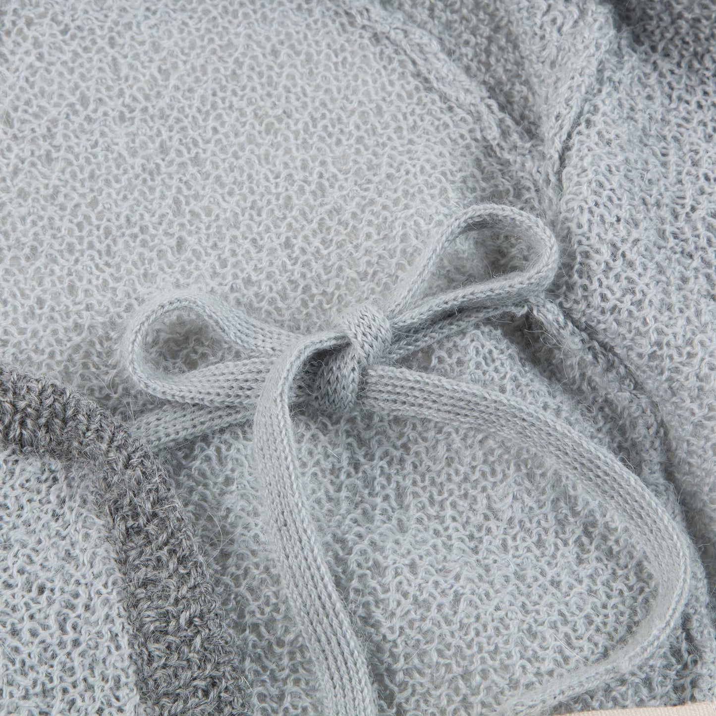 Baby Boys Pale Grey Baby Alpaca Knitwear Gifting