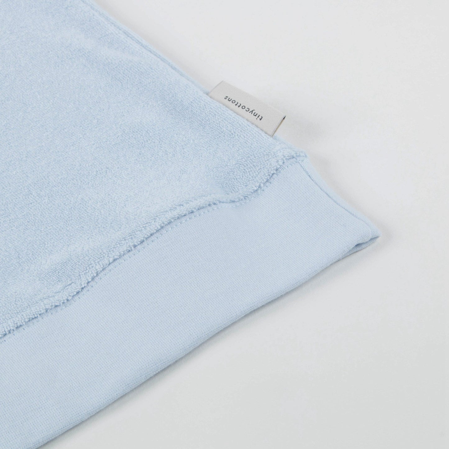 Girls Light Blue & Carmine Pima Cotton Sweatshirt