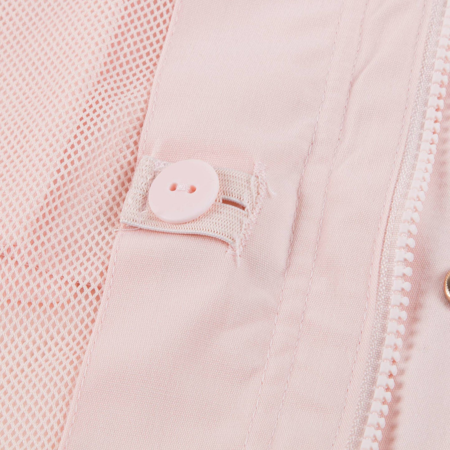 Girls Light Pink Blue Solid Jacket