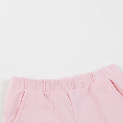 Baby Girls White & Sweet Rose Cotton Set