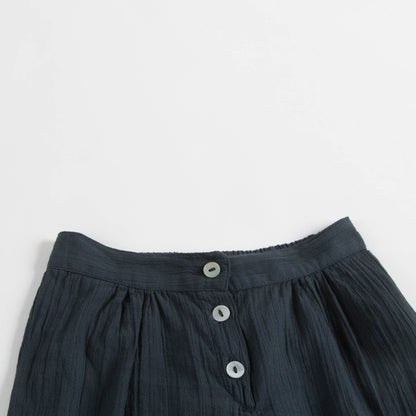 Girls Black Charbon Cotton Trousers