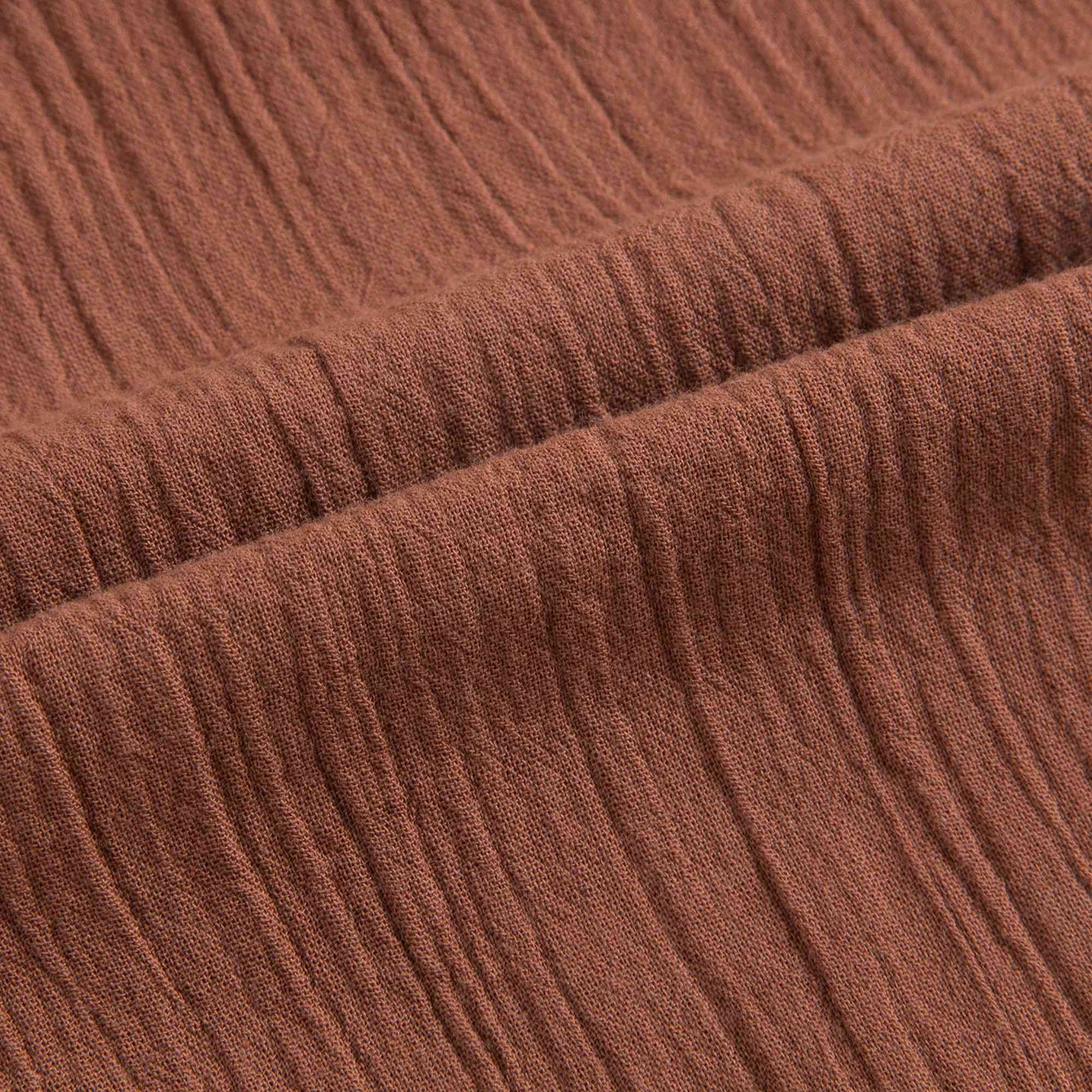 Girls Chocolate Brown Cotton Trousers