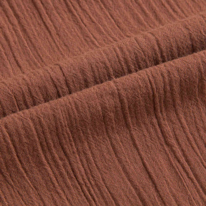 Girls Chocolate Brown Cotton Trousers