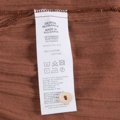 Girls Chocolate Brown Cotton Trousers